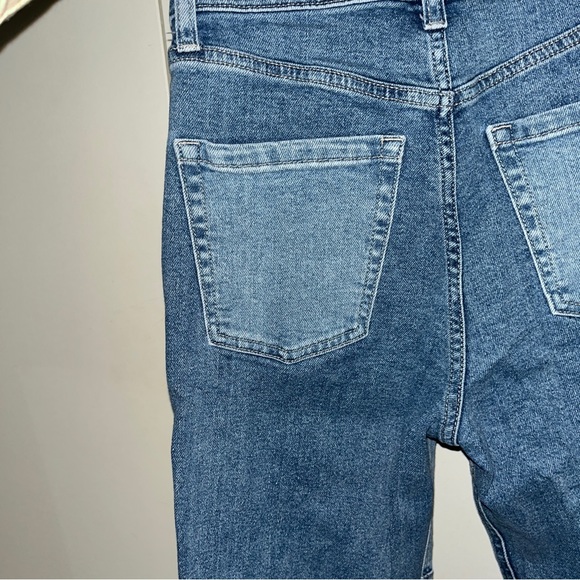 Patchwork Straight Leg Jeans - Picture 2 of 6